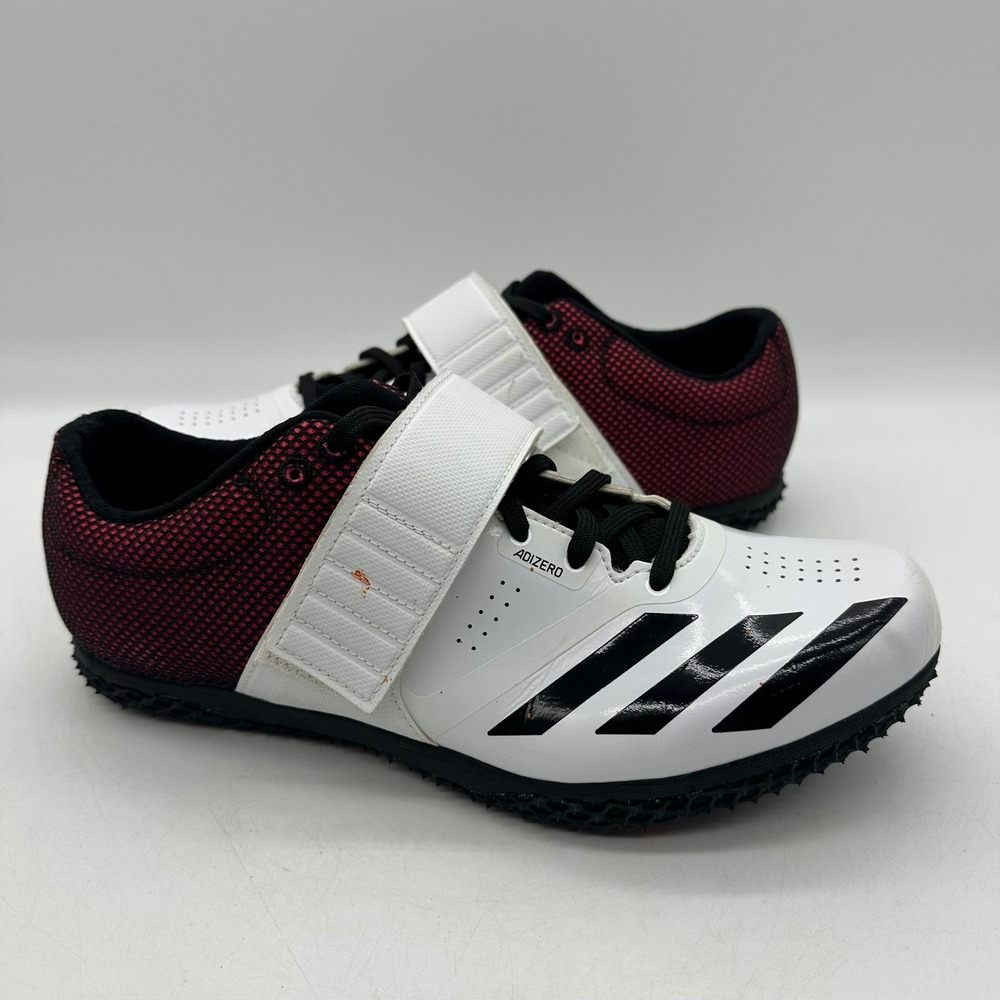 adidas Adizero B37490 HJ High Jump Mens 9.5 White Track & Field High Jump Cleats